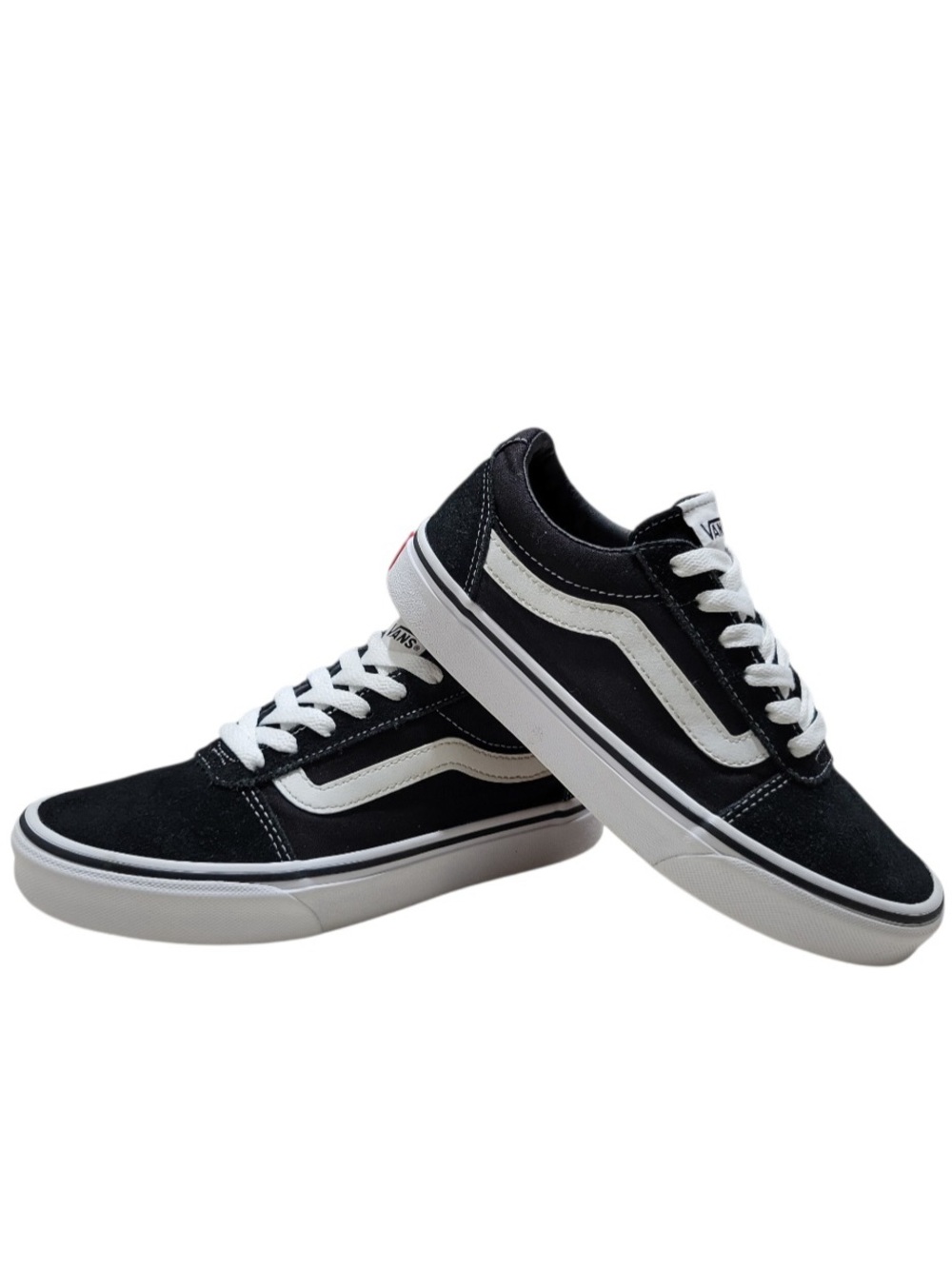 Vans Old Skool Black White Canvas Suede Low-Top Sneakers Skater Box (6.5W)